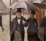 Gustave Caillebotte, Detail of Rainy day in Paris